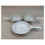 Corning Ware Sauce Pans/ 3 pc