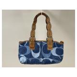 Coach Leather & Denim Purse