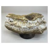 Wood & Stone Candle Holder