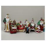 Blown Glass Ornaments / 7 pc