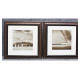 Sepia Sailing Photography Prints 2/PC