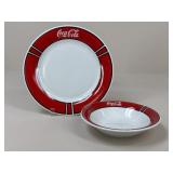 Vintage Coca-Cola Gibson Dishware / 9 pc