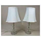 Pair of Glass Table Lamps