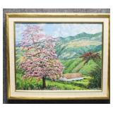 Original Painting on Canvas Signed Navarro