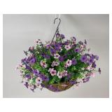 Hanging Artificial Floral Arrangement Basket