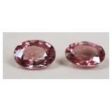 2 Tourmaline Gemstones 1.65 ctw