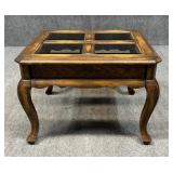 Coffee Table w/ Glass Insets