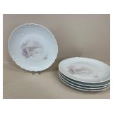 Limoges 'Marisque' Plates / 5 pc