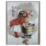 Vintage Metal Sign by Maud Humphrey