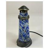 Art Glass Lighthouse Lamp