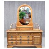Oak Manor House Dresser w/ Mirror