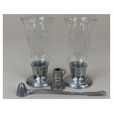 Pair of Wilton Armetale Candle Holders +
