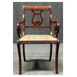 Lyre Back Arm Chair