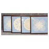 Crocheted Doily Wall Decor 4/PC
