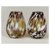 Pair of Art Glass Vases
