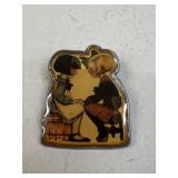 Sterling Silver Backed Brooch