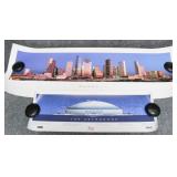 Houston City & Astrodome Panorama Posters 2/PC