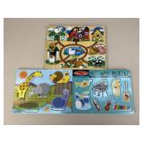 3 Melissa & Doug Puzzles
