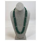 Malachite Necklace w/ 14k Clasp