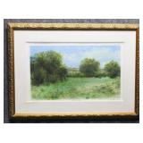 'Blanco Blues' Oil Pastel Print by D. Elmore