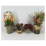 Artificial Floral Arrangements / 4 pc