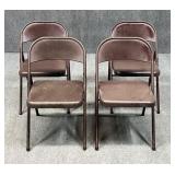 Meco Metal Folding Chairs / 4 pc