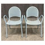 Metal Patio Chairs / 2 pc