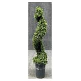 4ft Artificial Boxwood Spiral Topiary Tree