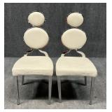 Metal Dining Chairs / 2 pc