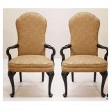 Pair of Queen Anne Arm Chairs