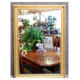 Beveled Mirror in Gold Tone Frame