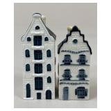 2 Delft Miniature Dutch Houses