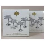 Shannon Crystal Palm Tree Card Holders / 7 pc