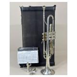 F. Schmidt Silver-Plated Trumpet w/ Case