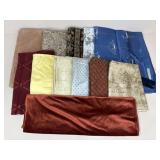 Large Scraps of Assorted Fabric / 12 pc