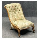 Tufted Back Slipper Chair