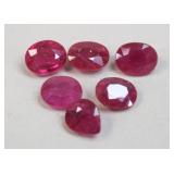 Rubies 2.65 ctw / 6 pc