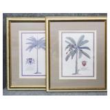 'Royal Palm & Banana Palm' Prints 2/PC