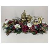 Large Floral Arrangement with Cherubs