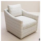 $2000 Arhaus Swivel Arm Chair