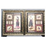 Paris Fashion Glamour Wall Decor 2/PC