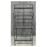 Metal Bakers Rack w/ Glass Shelves