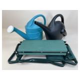 Gardening Equipment/ Watering cans & Kneeling Pad