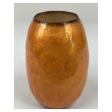 Orange Resin Coated Vase