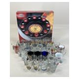 40 Shot Glasses & Roulette NIP