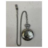 Metal "Dad" Pocket Watch