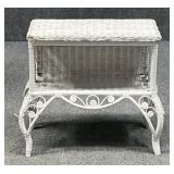 Wicker Nightstand / End Table