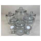 Assorted Glass Canisters / Jars