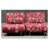 Pair of Cortesi Home Accent Futons