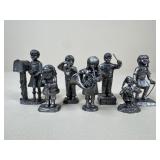 Michael Ricker Pewter Figurines / 7 pc